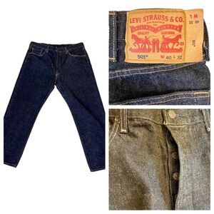 NWOT LEVIS Black Button Fly Straight Leg Men’s 40x32‎